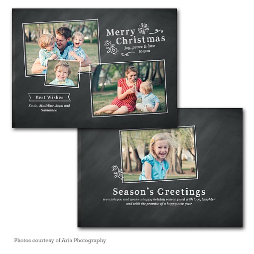 Holly Days Holiday Card Template  1