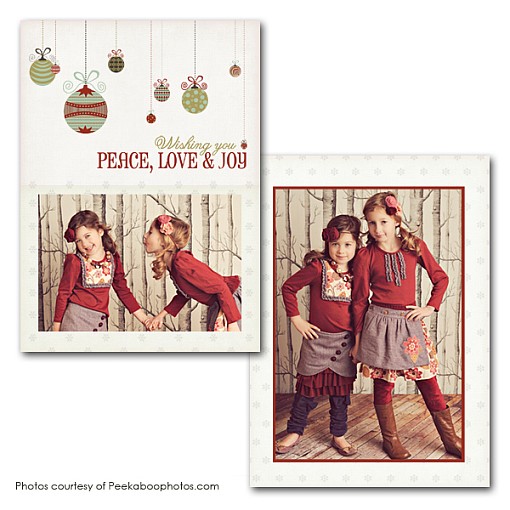 Wishing Peace Holiday Card Template  1