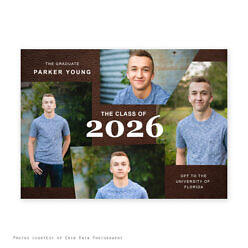 Graduation Announcement – Leather